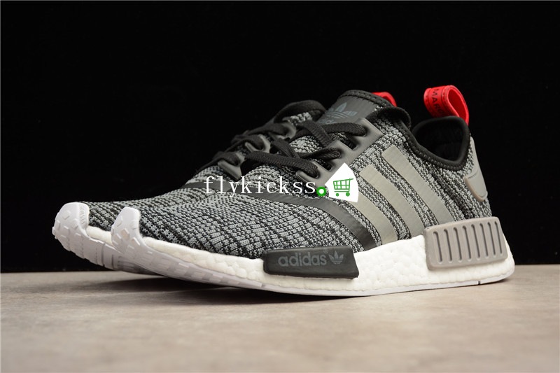 Real Boost Adidas NMD R1 PK Grey Red BB2884